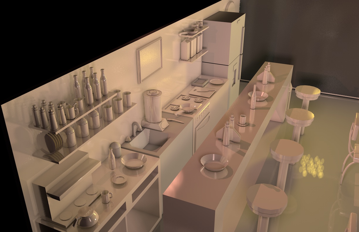 Modelado 3D - Restaurante